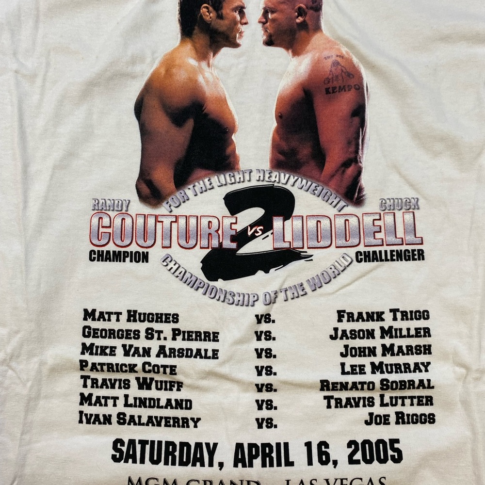 UFC 52 - XL T-shirt & Trilogy DVD - Chuck Liddell v. Randy Couture 2 - 2005 - Picture 6 of 13